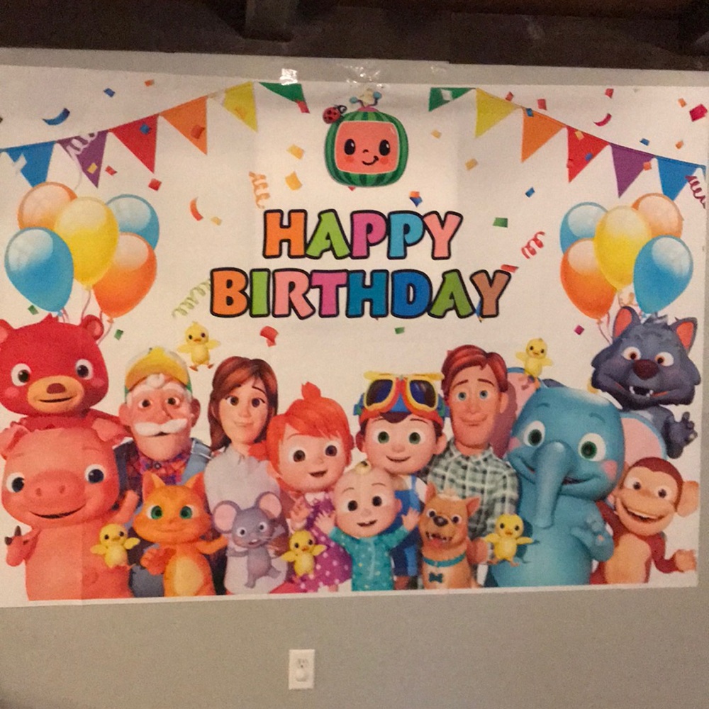 Cocomelon Birthday Banner- EUC